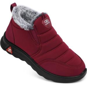SHIBEVER Winter Snow Boots for Women Size 5